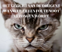 Tip van onze dirigent: